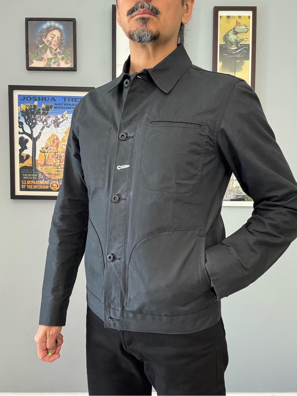 Rogue Territory Supply Jacket Waxed Black Ridgeline Large